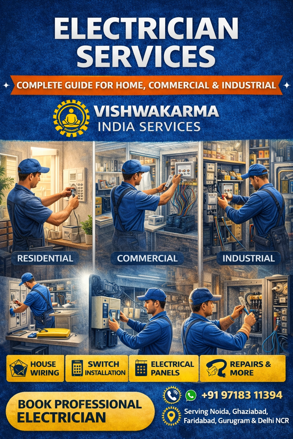 Electrician Services – Complete Detailed Guide-By vishwakarma india services